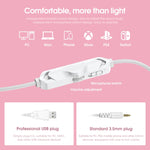 ONIKUMA X10 Cuffie da gioco regolabili con luce a LED per auto con microfono