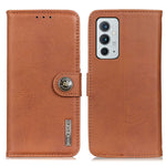 KHAZNEH Custodia per telefono in pelle a conchiglia orizzontale con trama in pelle bovina, For OnePlus 9RT 5G, For OPPO Realme 8i, For Huawei nova 8i / Honor 50 Lite