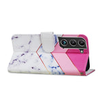 Custodia in pelle per telefono a conchiglia orizzontale con motivo dipinto con supporto, slot per schede e cornice per foto, For Samsung Galaxy S22 5G, For Samsung Galaxy S22+ 5G, For Samaung Galaxy S22 Ultra 5G