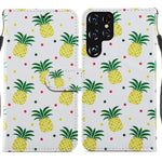 Custodia in pelle per telefono a conchiglia orizzontale con motivo dipinto con supporto, slot per schede e cornice per foto, For Samsung Galaxy S22 5G, For Samsung Galaxy S22+ 5G, For Samaung Galaxy S22 Ultra 5G