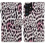 Custodia in pelle per telefono a conchiglia orizzontale con motivo dipinto con supporto, slot per schede e cornice per foto, For Samsung Galaxy S22 5G, For Samsung Galaxy S22+ 5G, For Samaung Galaxy S22 Ultra 5G