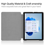 Custodia in pelle per tablet a vibrazione orizzontale pressata elettrica tinta unita con supporto, For Microsoft Surface Pro 8