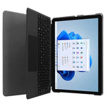 Custodia in pelle per tablet a vibrazione orizzontale pressata elettrica tinta unita con supporto, For Microsoft Surface Pro 8