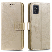 Custodia in pelle per telefono a conchiglia orizzontale in rilievo fiore totem con supporto, slot per schede e portafoglio, For Samsung Galaxy A03, For Samsung Galaxy M52 5G, For Xiaomi Poco X3 GT, For Xiaomi Redmi Note 11
