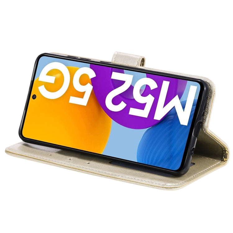 Custodia portafoglio in pelle con slot carte per Galaxy M52 5G