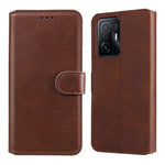 Custodia in pelle per telefono a conchiglia orizzontale con texture classica in vitello, For Motorola Moto Edge 20, For vivo Y21 / Y33S, For Xiaomi Mi 11T / 11T Pro