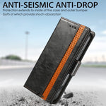 CustodiaCustodia in pelle con doppia fibbia magnetica Neo Splicing con supporto, slot per schede e portafoglio, For Doogee N40 Pro, For Infinix Zero 8, For Vodafone Smart E11, For Wiko Power U30, For Xiaomi 11T / 11T Pro, For Samsung Galaxy S20 FE