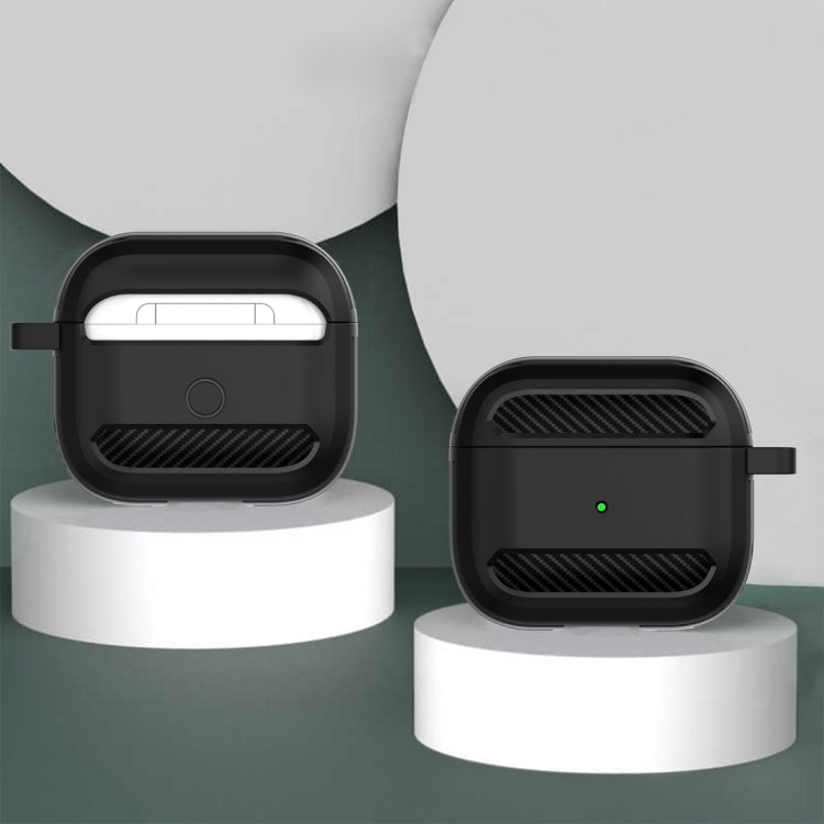 Custodia protettiva per auricolari anticaduta in fibra di carbonio, For AirPods 3