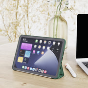 Custodia in pelle per tablet in TPU opaco a doppia faccia con supporto a 3 pieghe e funzione Sleep / Wake-up, For iPad mini 2024 / mini 6