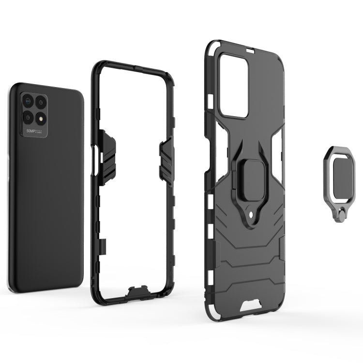 Custodia protettiva antiurto per PC + TPU con supporto per anello magnetico, For OPPO Realme 8i