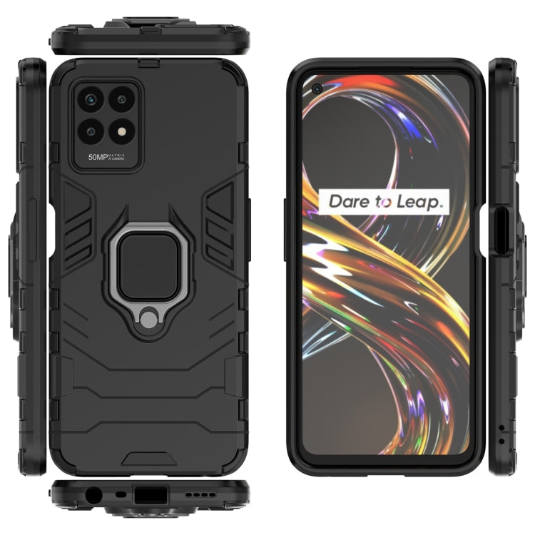 Custodia protettiva antiurto per PC + TPU con supporto per anello magnetico, For OPPO Realme 8i