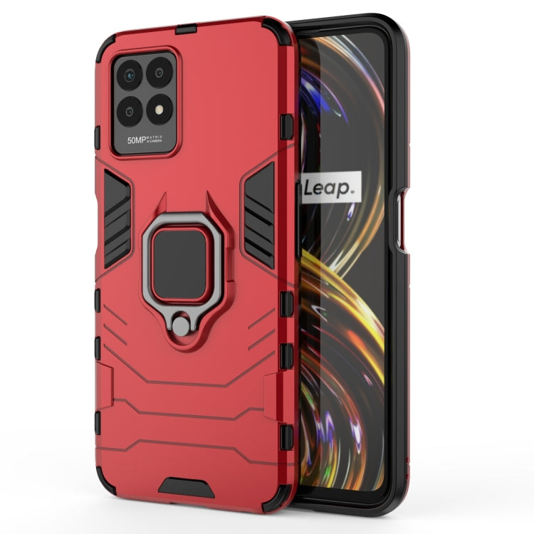Custodia protettiva antiurto per PC + TPU con supporto per anello magnetico, For OPPO Realme 8i
