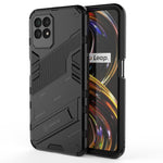 Punk Armor 2 in 1 PC + custodia per telefono antiurto in TPU con supporto invisibile, For Realme 8i