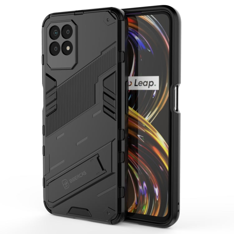 Punk Armor 2 in 1 PC + custodia per telefono antiurto in TPU con supporto invisibile, For Realme 8i