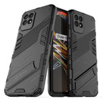 Punk Armor 2 in 1 PC + custodia per telefono antiurto in TPU con supporto invisibile, For Realme 8i