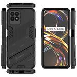 Punk Armor 2 in 1 PC + custodia per telefono antiurto in TPU con supporto invisibile, For Realme 8i