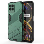 Punk Armor 2 in 1 PC + custodia per telefono antiurto in TPU con supporto invisibile, For Realme 8i