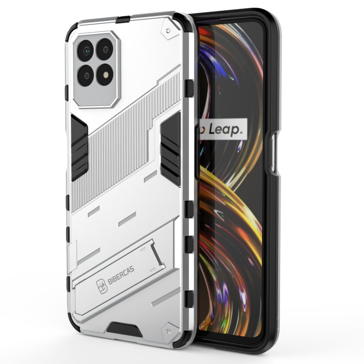 Punk Armor 2 in 1 PC + custodia per telefono antiurto in TPU con supporto invisibile, For Realme 8i