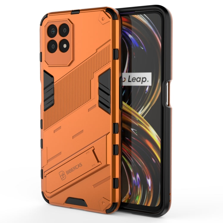 Punk Armor 2 in 1 PC + custodia per telefono antiurto in TPU con supporto invisibile, For Realme 8i