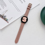 Cinturino cinturino in pelle cucito, For Samsung Galaxy Watch4 40mm / 44mm