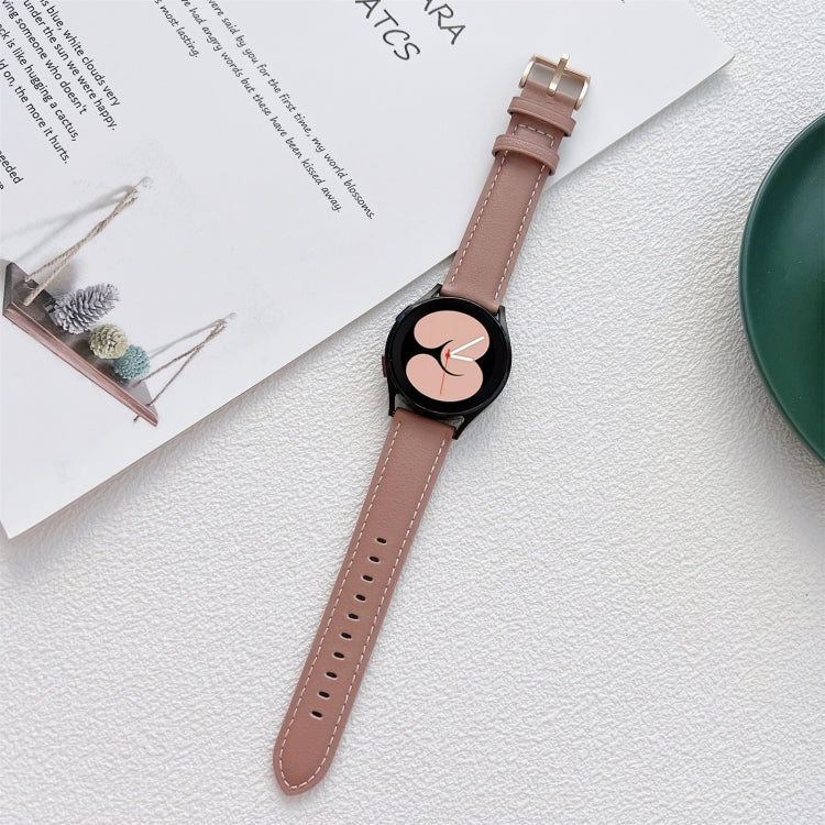 Cinturino cinturino in pelle cucito, For Samsung Galaxy Watch4 40mm / 44mm