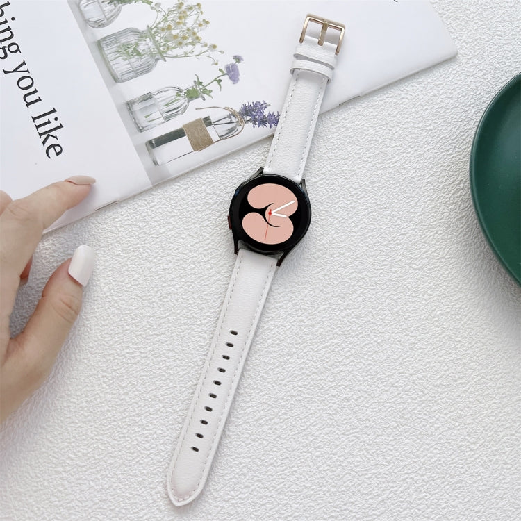 Cinturino cinturino in pelle cucito, For Samsung Galaxy Watch4 40mm / 44mm