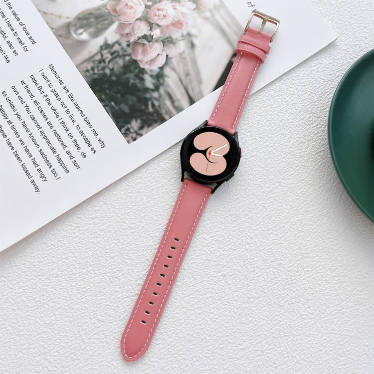 Cinturino cinturino in pelle cucito, For Samsung Galaxy Watch4 40mm / 44mm