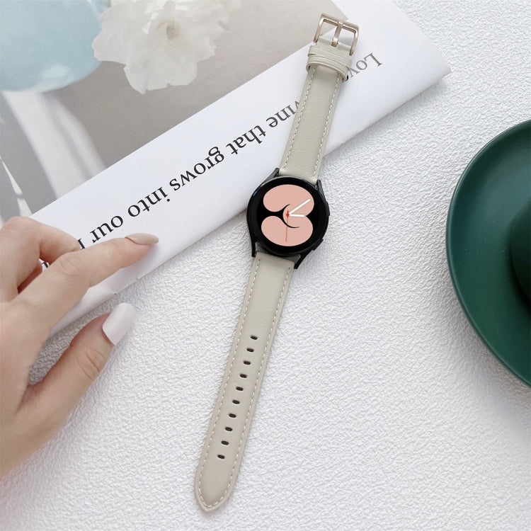Cinturino cinturino in pelle cucito, For Samsung Galaxy Watch4 40mm / 44mm