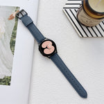 Cinturino con cinturino in pelle con texture litchi, For Samsung Galaxy Watch4 40mm / 44mm
