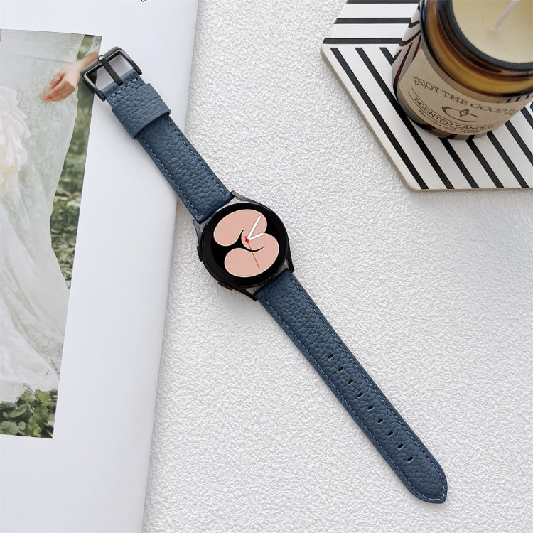 Cinturino con cinturino in pelle con texture litchi, For Samsung Galaxy Watch4 40mm / 44mm