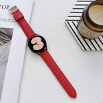 Cinturino con cinturino in pelle con texture litchi, For Samsung Galaxy Watch4 40mm / 44mm