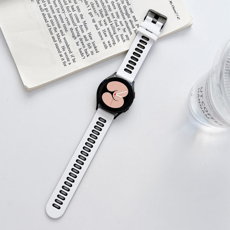 Cinturino in silicone bicolore, For Samsung Galaxy Watch4 40mm / 44mm