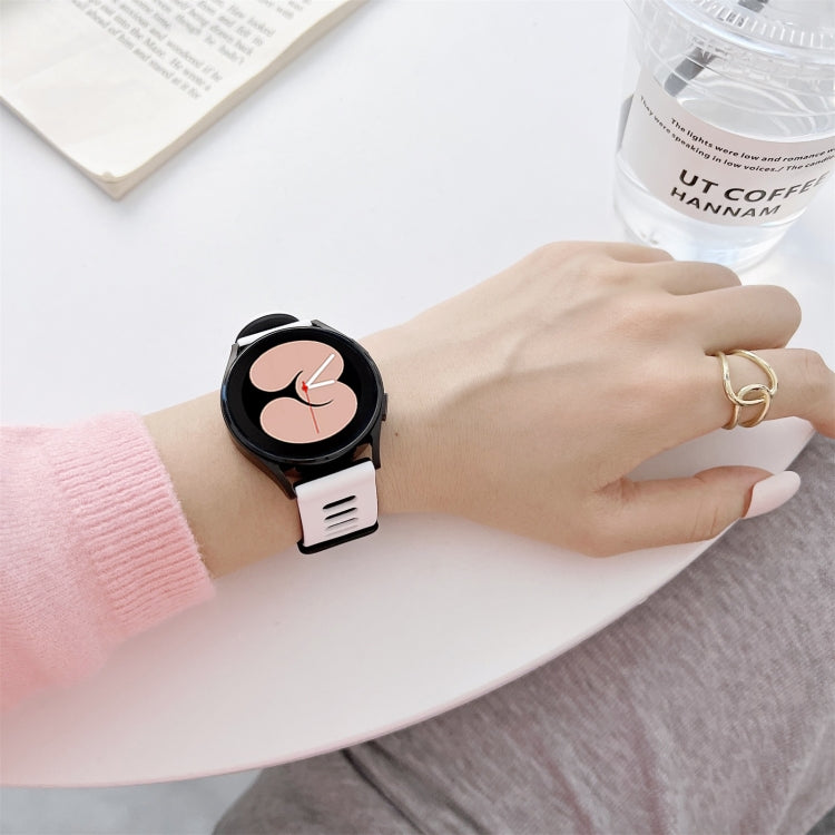 Cinturino in silicone bicolore, For Samsung Galaxy Watch4 40mm / 44mm