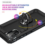 Custodia protettiva antiurto in TPU + PC con supporto girevole a 360 gradi, For Samsung Galaxy A03s 164mm Version