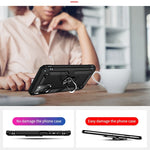 Custodia protettiva antiurto in TPU + PC con supporto girevole a 360 gradi, For Samsung Galaxy A03s 164mm Version