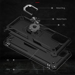 Custodia protettiva antiurto in TPU + PC con supporto girevole a 360 gradi, For Samsung Galaxy A03s 164mm Version