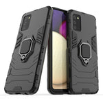 Custodia per telefono antiurto PC + TPU con supporto per anello magnetico, For Samsung Galaxy A03s 166mm