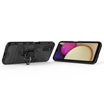 Custodia per telefono antiurto PC + TPU con supporto per anello magnetico, For Samsung Galaxy A03s 166mm