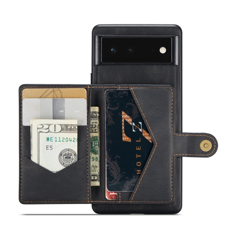 Custodia protettiva per telefono staccabile magnetica retrò JEEHOOD, For Google Pixel 6, For Google Pixel 6 Pro