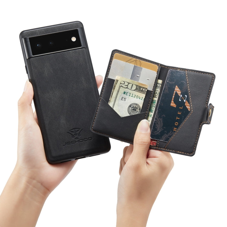 Custodia protettiva per telefono staccabile magnetica retrò JEEHOOD, For Google Pixel 6, For Google Pixel 6 Pro