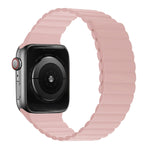 Cinturino con cinturino corto integrato magnetico in silicone per la serie Apple Watch, 7 41mm / 6&SE&5&4 40mm / 3&2&1 38mm, 7 45mm / 6&SE&5&4 44mm / 3&2&1 42mm