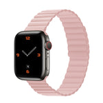 Cinturino con cinturino corto integrato magnetico in silicone per la serie Apple Watch, 7 41mm / 6&SE&5&4 40mm / 3&2&1 38mm, 7 45mm / 6&SE&5&4 44mm / 3&2&1 42mm