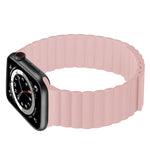 Cinturino con cinturino corto integrato magnetico in silicone per la serie Apple Watch, 7 41mm / 6&SE&5&4 40mm / 3&2&1 38mm, 7 45mm / 6&SE&5&4 44mm / 3&2&1 42mm