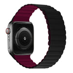 Cinturino con cinturino corto integrato magnetico in silicone per la serie Apple Watch, 7 41mm / 6&SE&5&4 40mm / 3&2&1 38mm, 7 45mm / 6&SE&5&4 44mm / 3&2&1 42mm