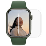 Pellicola in vetro temperato a schermo intero con colla curva a liquido UV, For Apple Watch Series 8 / 7 41mm, For Apple Watch Series 8 / 7 45mm