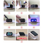 Pellicola in vetro temperato a schermo intero con colla curva a liquido UV, For Apple Watch Series 8 / 7 41mm, For Apple Watch Series 8 / 7 45mm