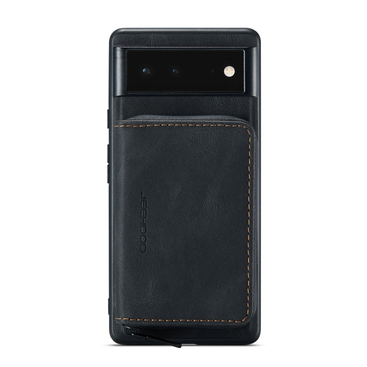 JEEHOOD Custodia in pelle per telefono a conchiglia orizzontale con cerniera magnetica, For Google Pixel 6, For Google Pixel 6 Pro
