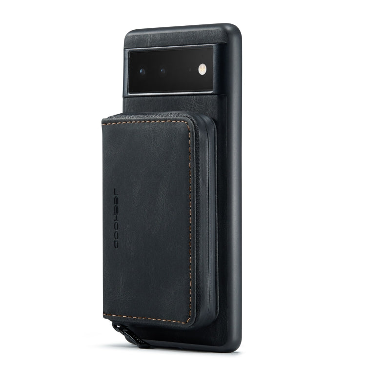 JEEHOOD Custodia in pelle per telefono a conchiglia orizzontale con cerniera magnetica, For Google Pixel 6, For Google Pixel 6 Pro