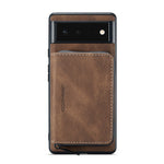 JEEHOOD Custodia in pelle per telefono a conchiglia orizzontale con cerniera magnetica, For Google Pixel 6, For Google Pixel 6 Pro