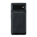 JEEHOOD Custodia in pelle per telefono a conchiglia orizzontale con cerniera magnetica, For Google Pixel 6, For Google Pixel 6 Pro